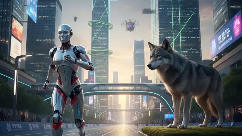 Chiński robot wygrywa półmaraton. USD/CNH spada na fali optymizmu technologicznego