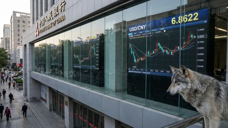 PBOC ustalił fixing USD/CNY powyżej prognoz analityków