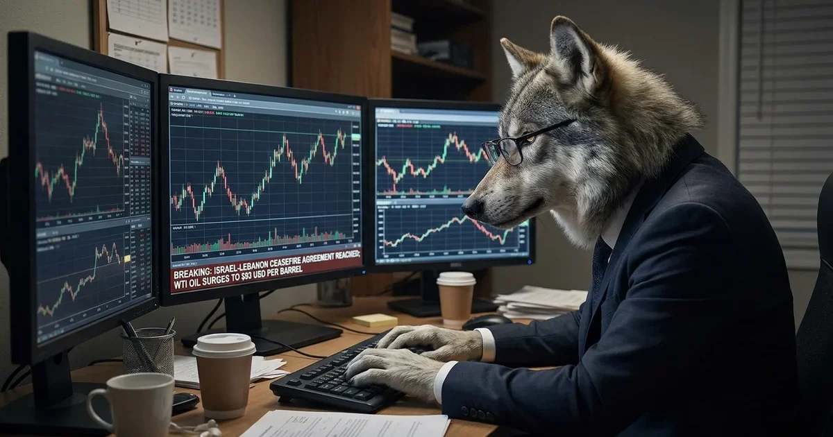 Trump ogłasza zawieszenie broni między Izraelem a Libanem. Mieszane nastroje na Forex, CAD liderem wzrostów.