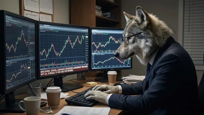 Trump ogłasza zawieszenie broni między Izraelem a Libanem. Mieszane nastroje na Forex, CAD liderem wzrostów.
