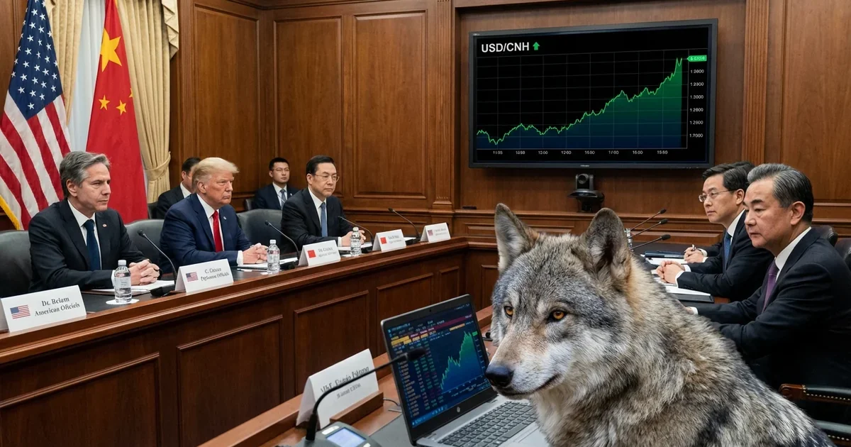 USA oskarżają Chiny o kradzież IP w sektorze AI. USD/CNH rośnie powyżej 7.24