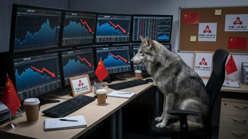 Offshoreowy juan CNH umacnia się względem USD. Najsilniejszy poziom od lutego 2023