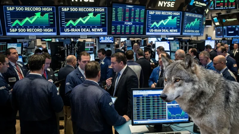S&P 500 bije rekordy po postępach na linii USA-Iran. Dolar słabnie na fali risk-on