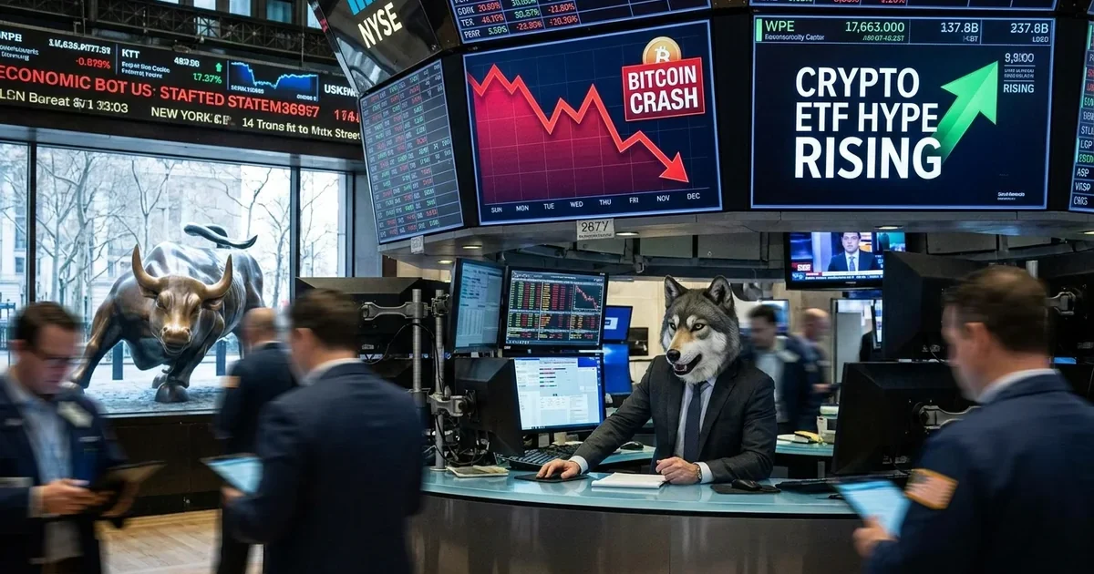 Bitcoin traci na wartości. Rynek dostrzega nową euforię na Wall Street